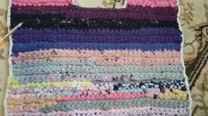 Нужный коврик из старых детских колготок