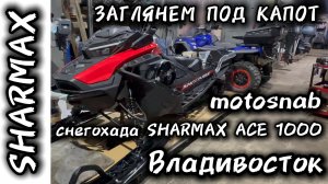ЗАГЛЯНЕМ ПОД КАПОТ СНЕГОХОДА SHARMAX ACE 1000 #motosnab #sharmax #snowmobile #снегоход #снегоходы