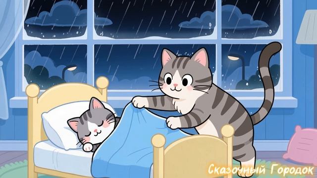 Котёнок засыпает 😻😴