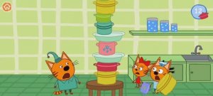 Три Кота Мультфильм Пирамида из кастрюль