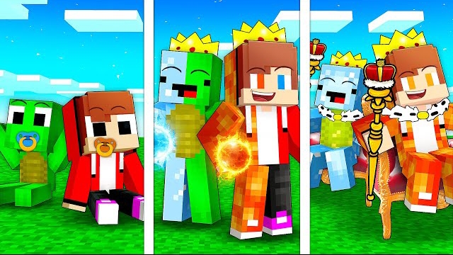 Парни стали королями ЛЬДА и ЛАВЫ - мультфильм про Майнкрафт смотреть онлайн