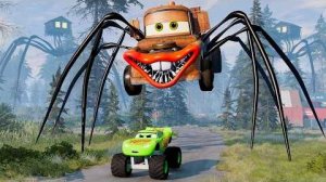 Эпический побег из Зомби-Пожирателя Молний Маккуина, Пожирателя Мэтра｜BeamNG.Drive