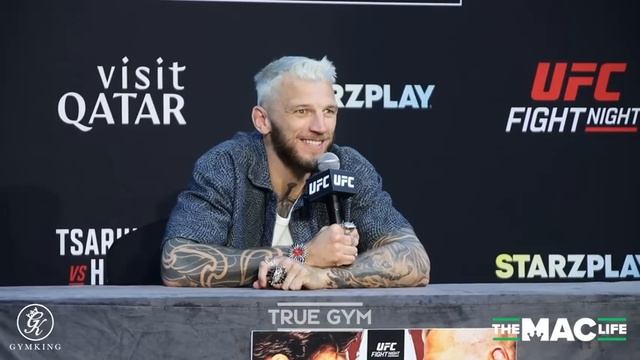 Дам с ноги в голову! Пресс-конференция UFC Царукян - Хукер перед боем смотреть онлайн