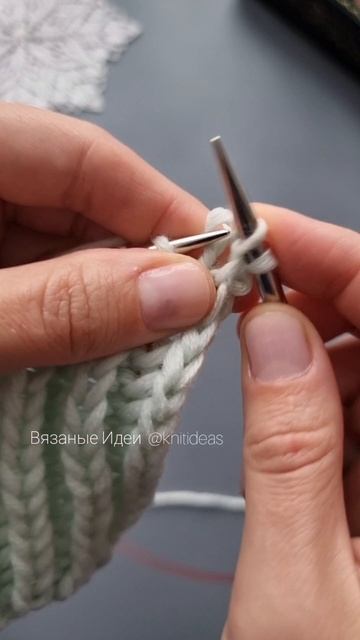 ПРОСТОЙ способ вязания красивой пышной резинки спицами!