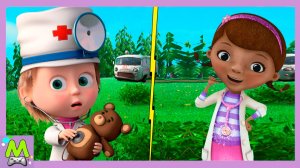 Маша и Медведь против Доктора Плюшевой.Кто Лучше Вылечит Игрушки.Мультик Игра