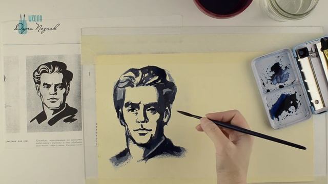 Как рисовать портрет. Зарисовки людей. смотреть онлайн