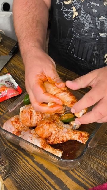 куриные голени с топинамбуром