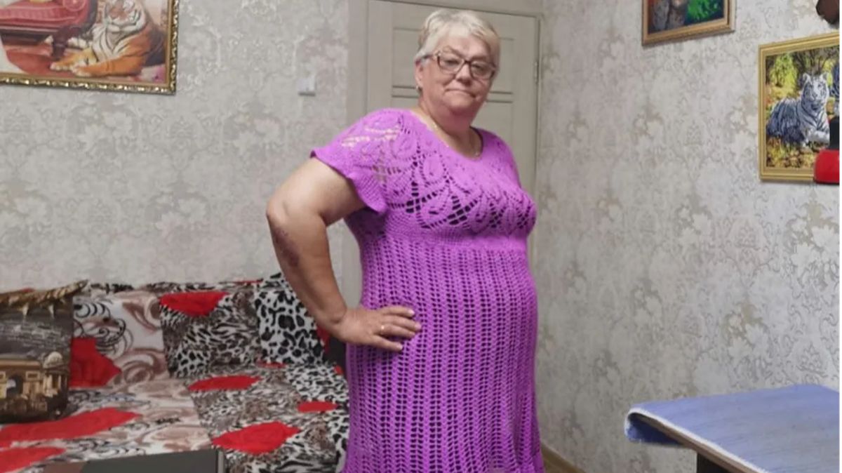 Платье туника крючком - Примерка и обзор смотреть онлайн