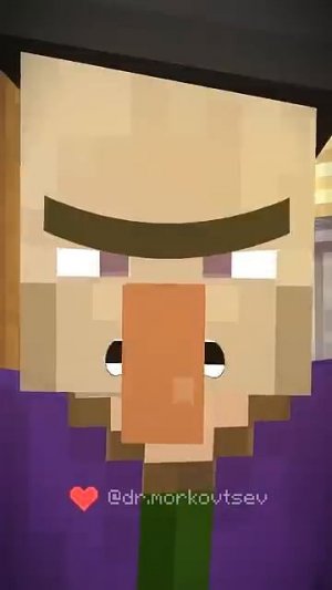 Малыш Стив учится здороваться как БАТЯ #minecraft