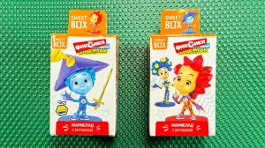 SWEET BOX ФИКСИКИ – ПОЛНАЯ РАСПАКОВКА! Нашли ВСЕ 10 ИГРУШЕК  Нолик, Симка, Файер + мармелад