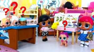 НА УРОКИ В ДЕТСКИЙ САД!🧐😜😄 Куклы ЛОЛ сюрприз смешные мультики Даринелка