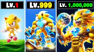 Прокачал Соника 1 уровня до Супер Соника 1.000.000 в ГТА 5