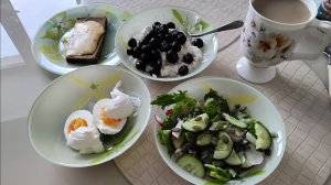 Мой завтрак диабетика.