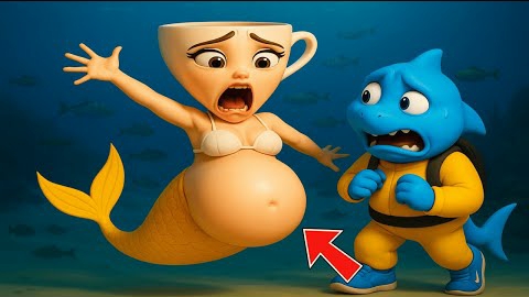 Балерина Капучина русалка, беременна от Тралалеро Тралала. Рождаются маленькие тралалеритос смотреть онлайн