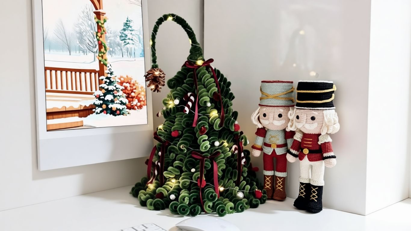 ЁЛКА СПИРАЛЬЮ ИЗ СИНЕЛЬНОЙ ПРОВОЛОКИ смотреть онлайн