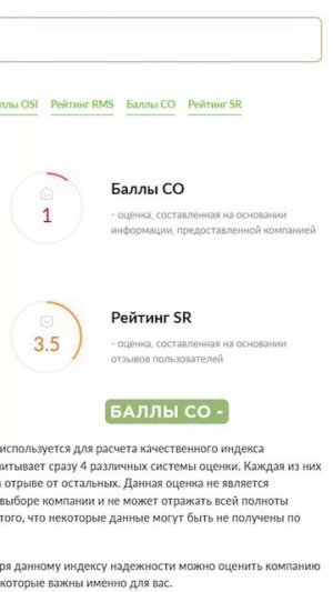 Индекс надежности компаний