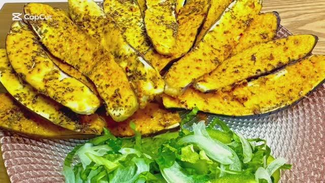 «Пикантные ленточки»-закуска из баклажанов!