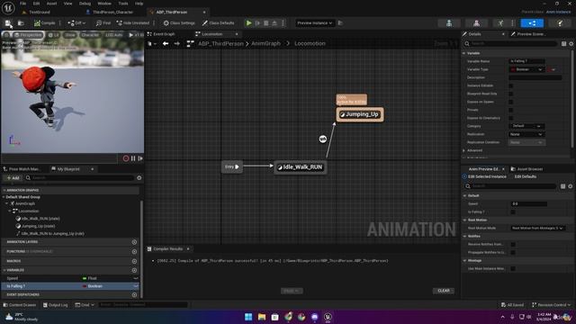 3.2. Setup Jump Up & Falling Animation смотреть онлайн