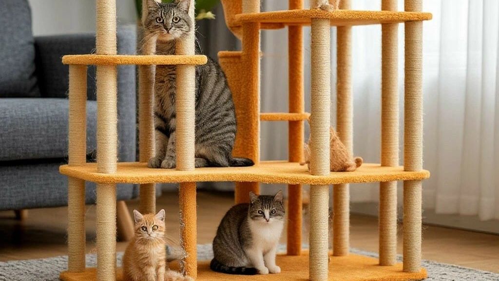 Игровой комплекс для кошки своими руками. смотреть онлайн