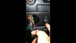 снятие выключателя света газель