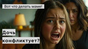 Дочь грубит и конфликтует! Что делать маме?