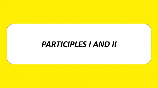 Participles I and II. Причастия в английском