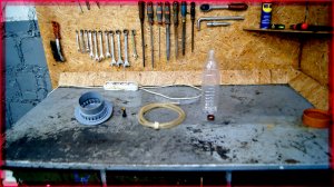 Вентиляция в гараже. Бурим стену.