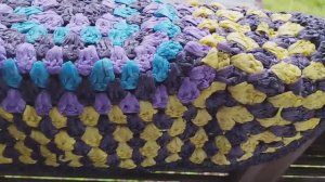 Что стало с ковриками из пакетов? Честно рассказываю и показываю.