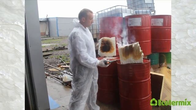 Самая жестокая прожарка, испытание ППУ Экотермикс 300 (30) огнём смотреть онлайн