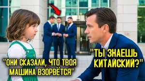 ДЕВОЧКА услышала, как ОХРАННИКИ говорили по-КИТАЙСКИ, и ПРЕДУПРЕДИЛА миллионера не садитьс