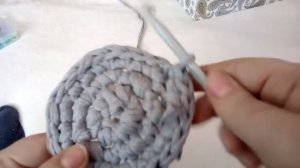 Коврик крючком из старых вещей.Для совсем начинающих.Начало.