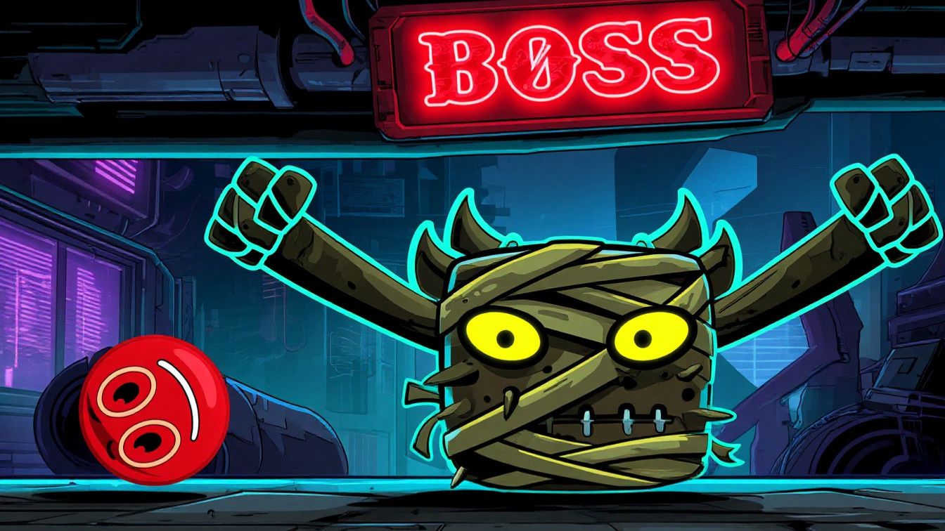 БОСС МУМИЯ новый Ред Бол красный шарик мульт игра на андроид прохождение смотреть онлайн