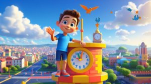 Английский. Время суток для детей. Мультик