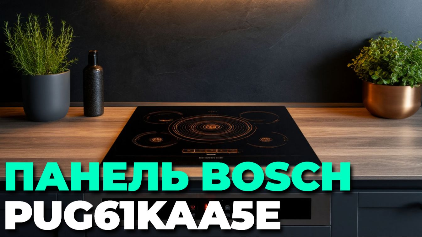 Обзор индукционной варочной панели BOSCH PUG 61 KAA 5 E 2025 смотреть онлайн