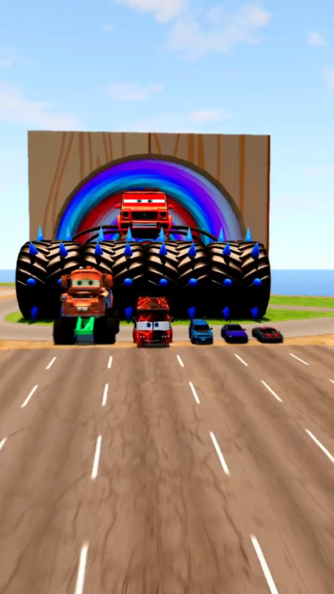 Big and small car vs trains | BeamNG.Drive смотреть онлайн