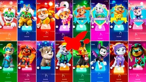 Мультики для Детей Щенячий Патруль Tiles Hop - МАРШАЛЛ, ГОНЩИК, КРЕПЫШ, СКАЙ, ЛИБЕРТИ, ЭВЕРЕСТ