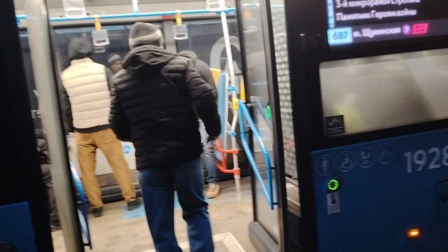 Автобус НЕФАЗ 5299 борт 192886, маршрут 687 смотреть онлайн