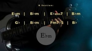 Deep Feeling Rock Ballad Guitar Backing Track in Ebm