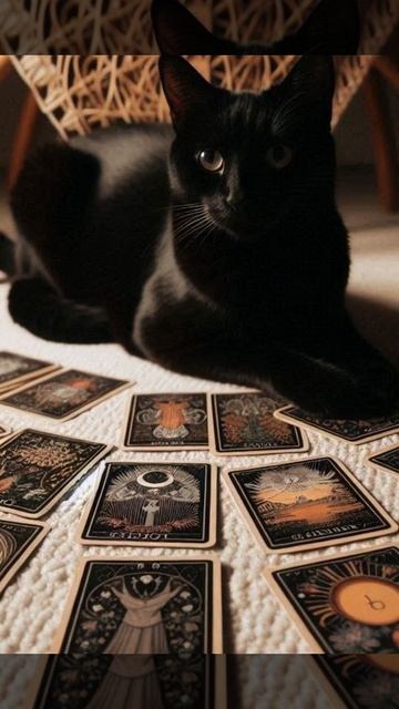 Котик нагадал тут тебе #прикол #смешноевидео #смешныекоты #таро #гадание
