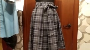 Юбка со  встречными складками. Раскрой.