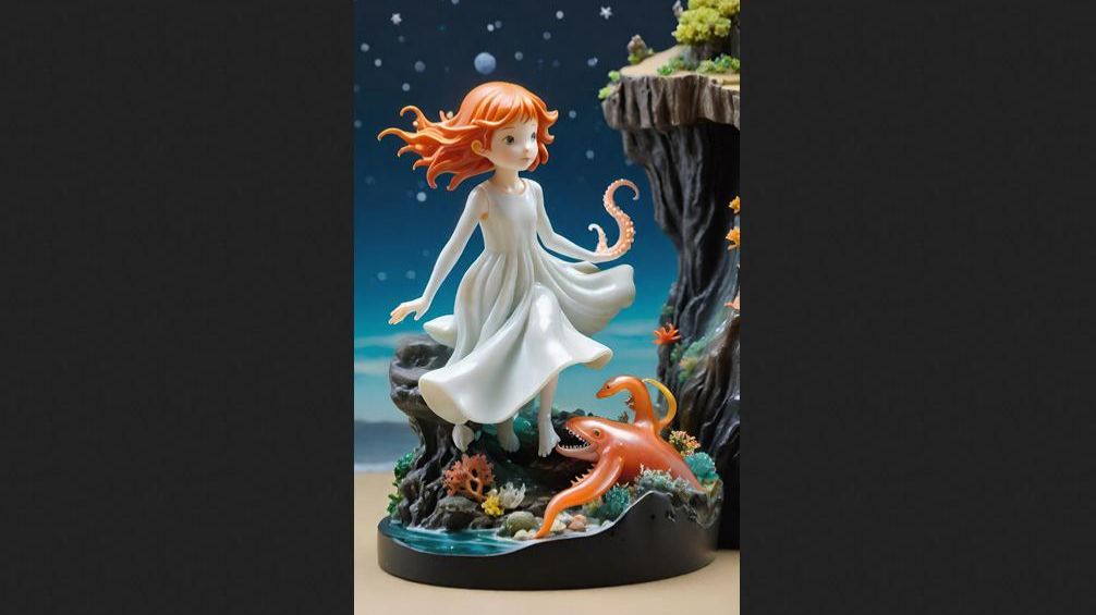 Альбом Рыбка Поньо на утёсе (517)