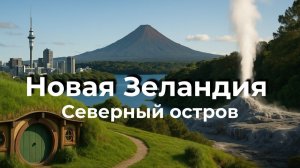 Путешествие мечты: Северный остров Новой Зеландии. Вулканы, гейзеры, Хоббитон, пляжи с черным песком