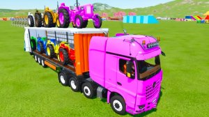 МУЛЬТИКИ ПРО МАШИНКИ НА ФЕРМЕ ДЛЯ ДЕТЕЙ! КАТАЕМСЯ ВМЕСТЕ НА РАЗНОЦВЕТНЫХ ГРУЗОВИКАХ И ТРАКТОРАХ 🚜