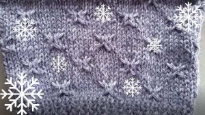 Снежинки спицами