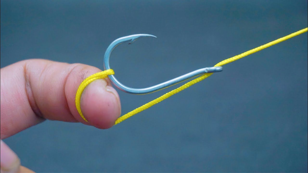 Как завязать Рыболовный Узел на крючок смотреть онлайн