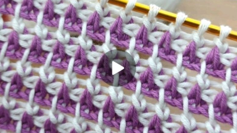 ТУНИССКОЕ ВЯЗАНИЕ КРЮЧКОМ❤ #все_в_жизни_связано #вязаниекрючком #тунисскоевязание