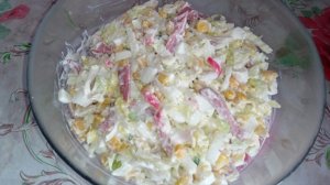 ОЧЕНЬ ВКУСНЫЙ САЛАТ» ИЗ ТОГО ЧТО БЫЛО»
