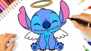 КАК ЛЕГКО НАРИСОВАТЬ СТИЧА АНГЕЛА 😇