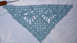 Узор ,, Паучки ,, для шали крючком.