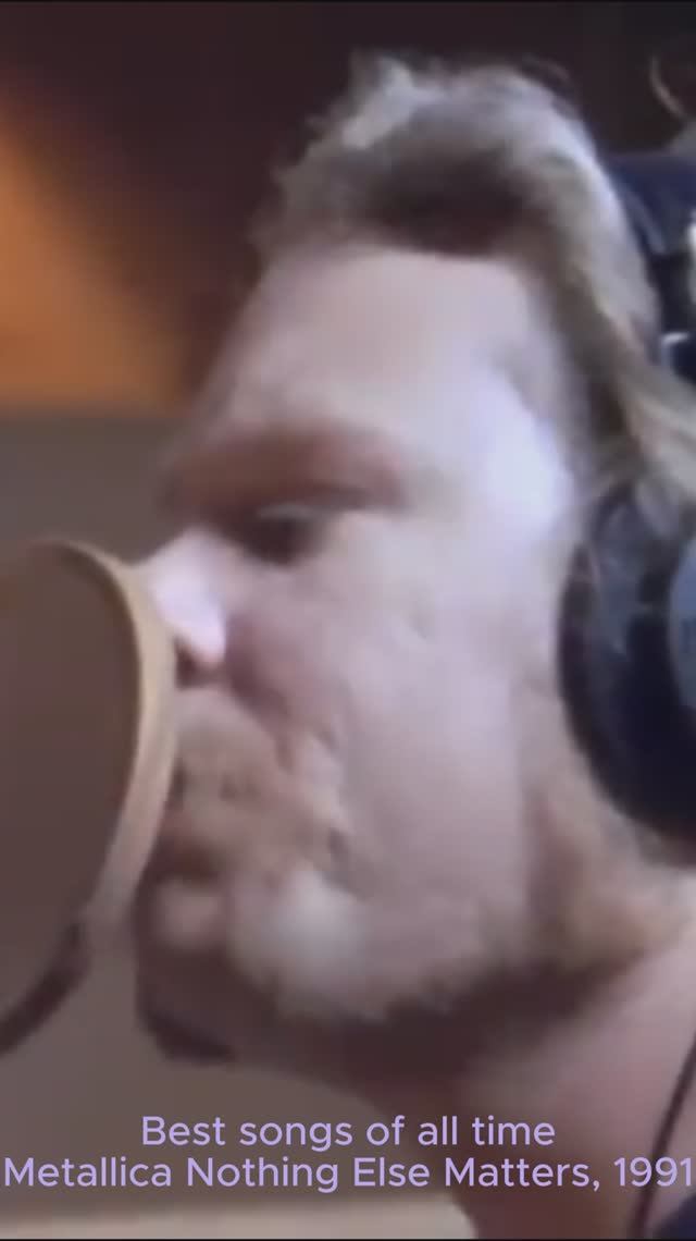 Лучшие песни всех времён - Metallica Nothing Else Matters, 1991